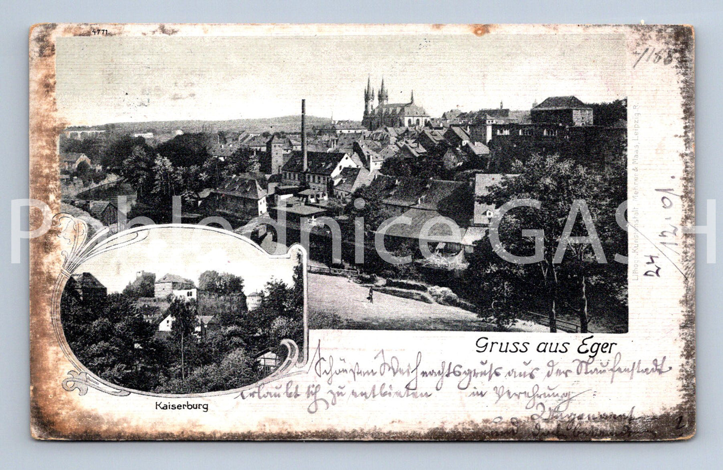 Pohlednice GRUSS AUS EGER (ST11296)