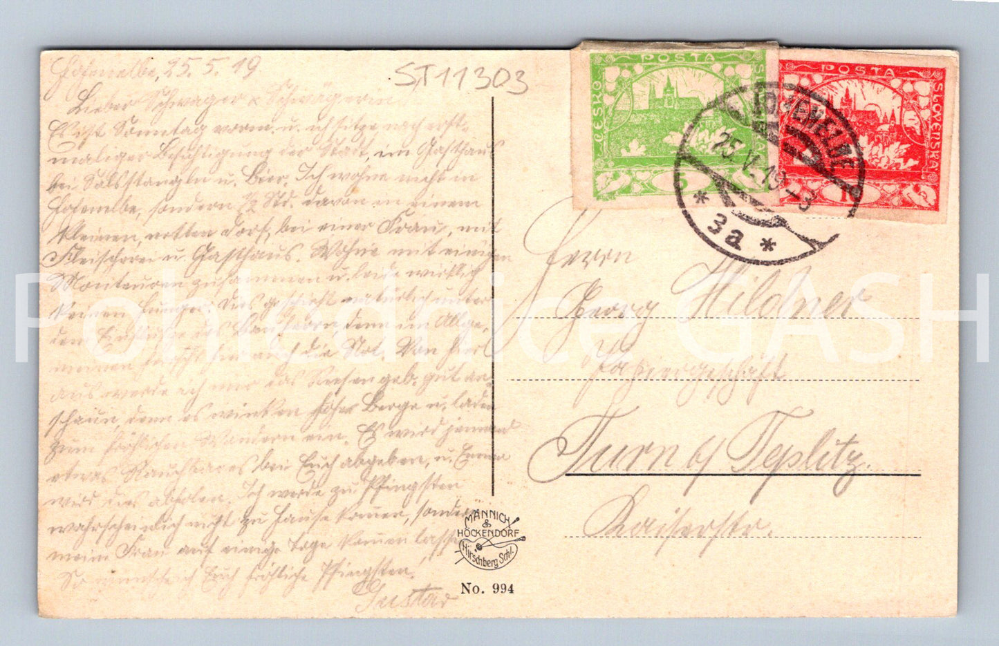 Pohlednice RIESENBIRGE ZNÁMKY! (ST11303)
