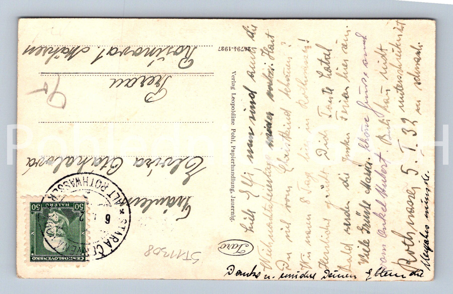 Pohlednice JAUERING (ST11308)