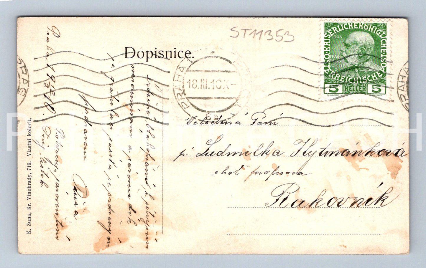 Pohlednice PRAHA (ST11353)