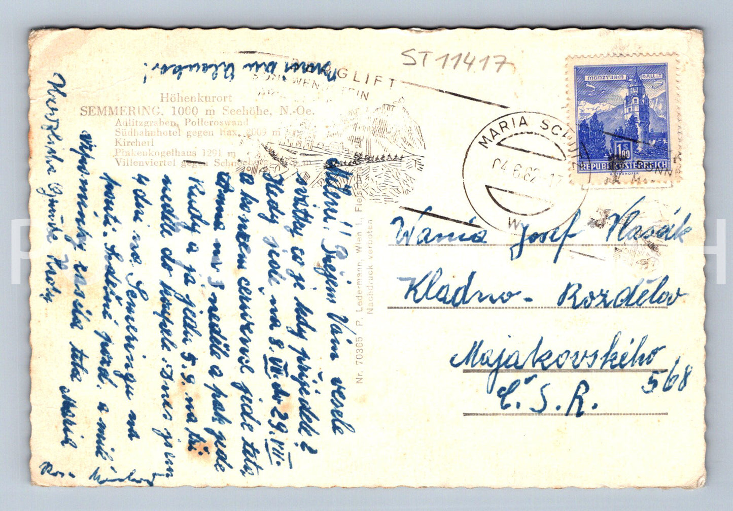 Postcard GRUSS VOM SEMMERING - COLLAGE (ST11417)