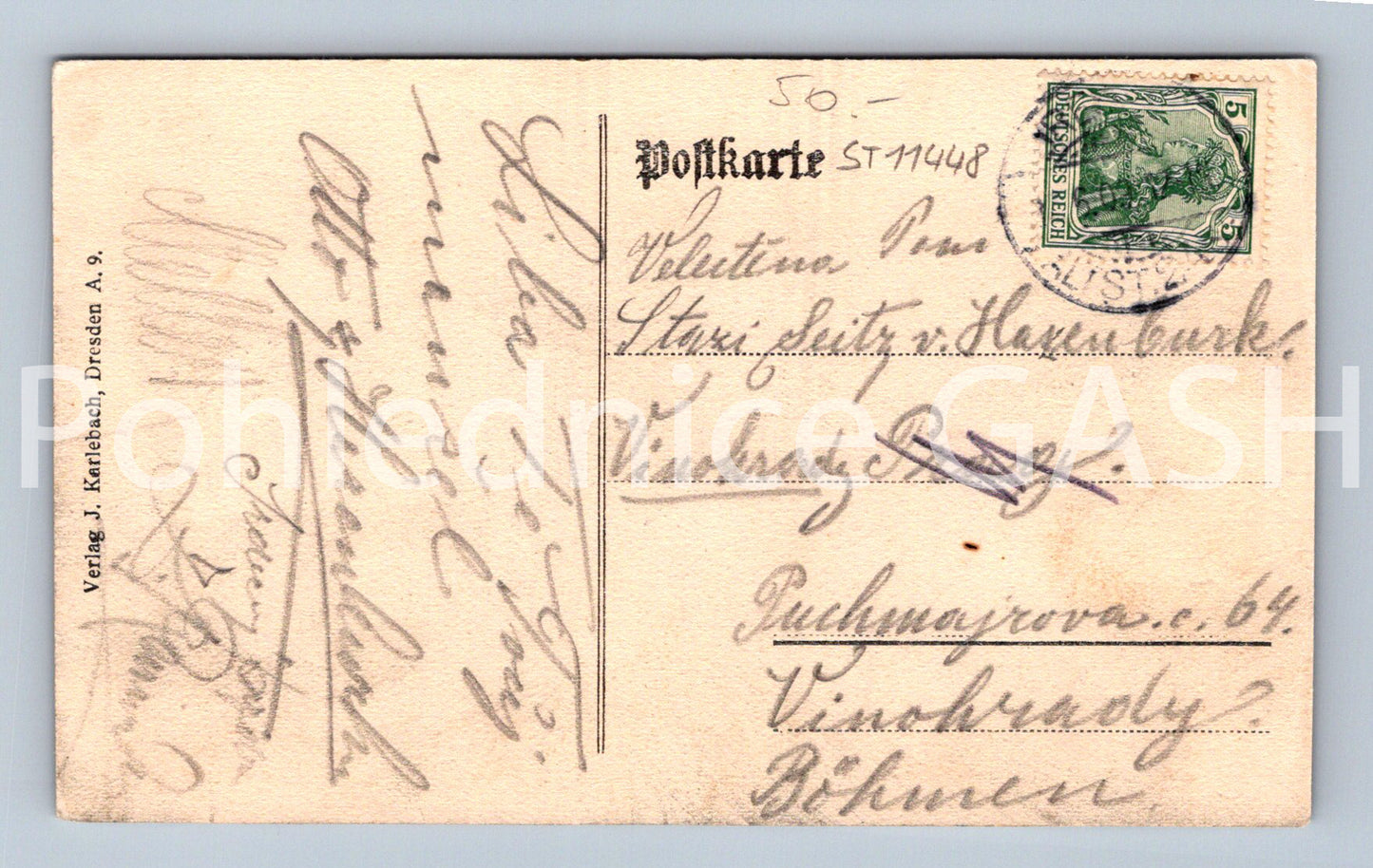 Pohlednice DRESDEN nádraží (ST11448)