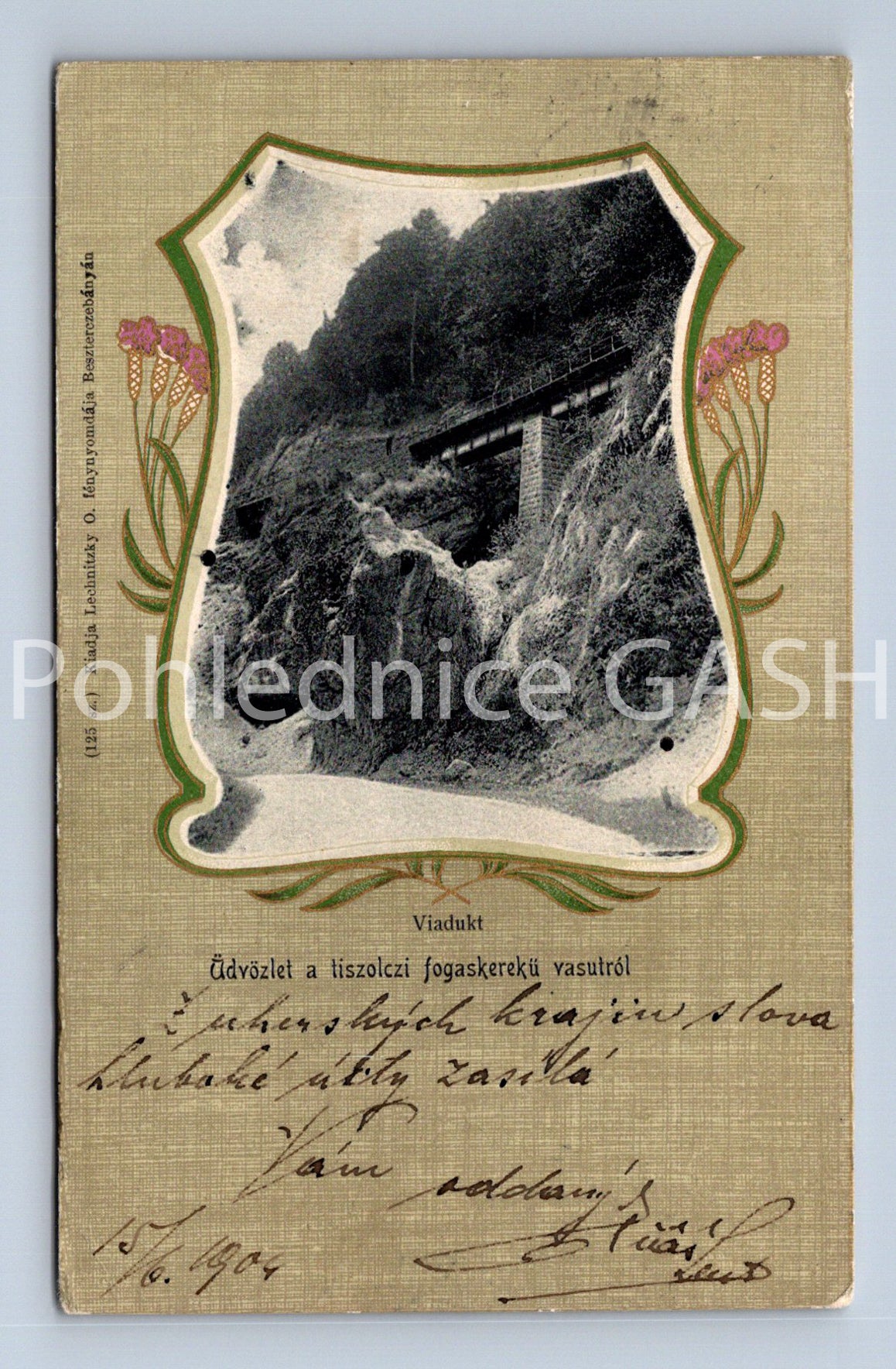 Pohlednice ÜDVÖZLET (ST11548)
