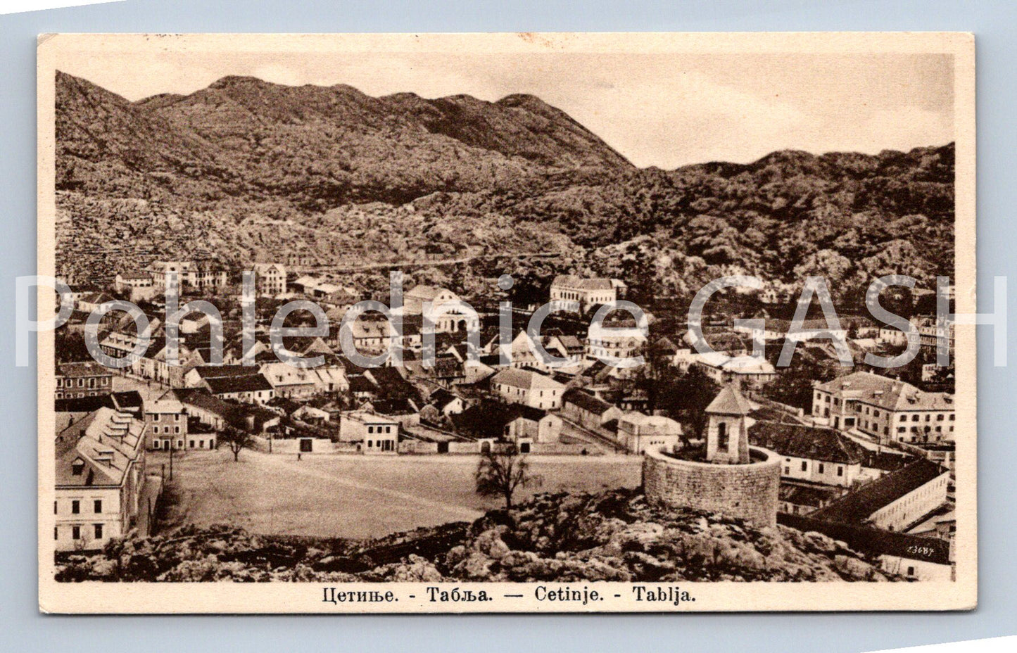 Pohlednice CETINJE - TABLJA (ST11629)
