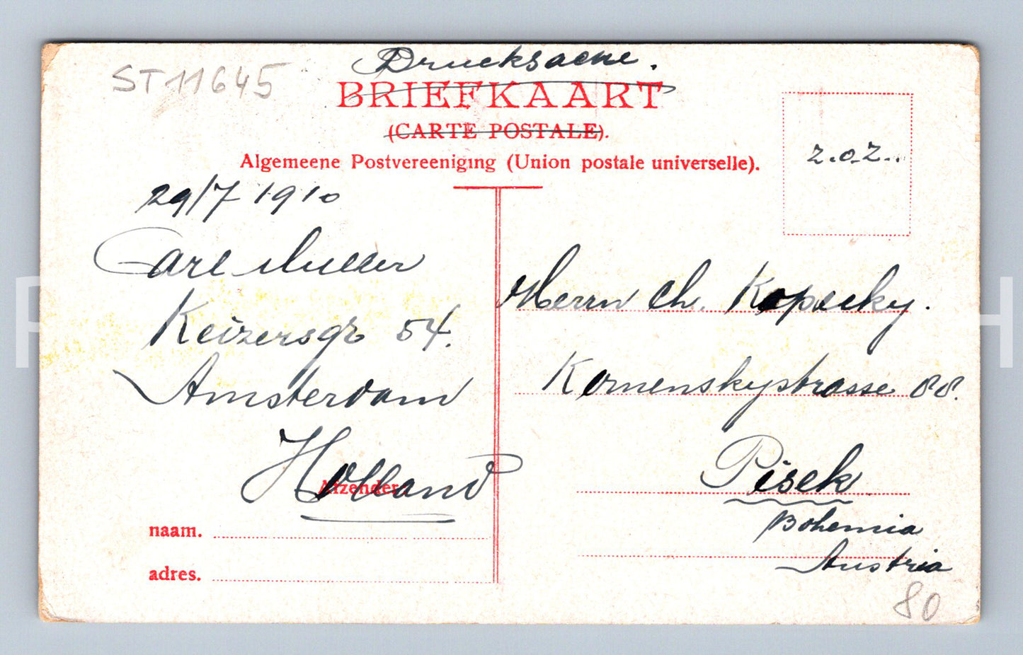 Pohlednice AMSTERODAM (ST11645)