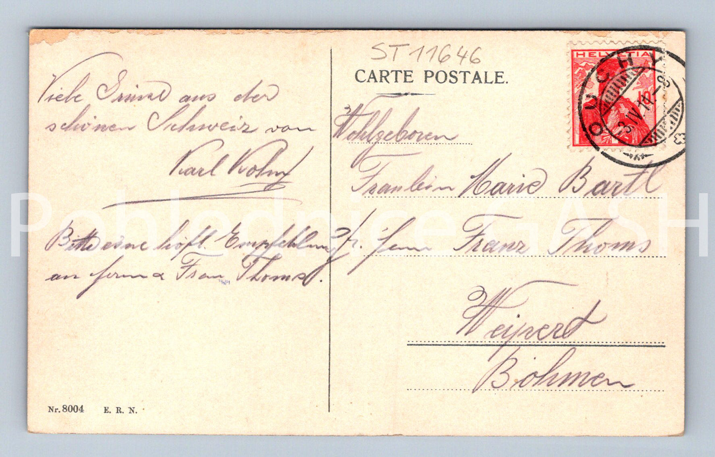 Pohlednice LAUSANNE ET LES APLES (ST11646)