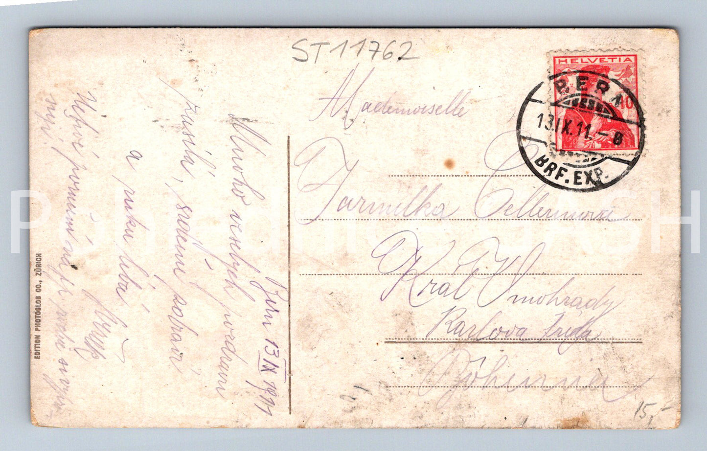 Postcard BERN AND DIE ALPEN (ST11762)