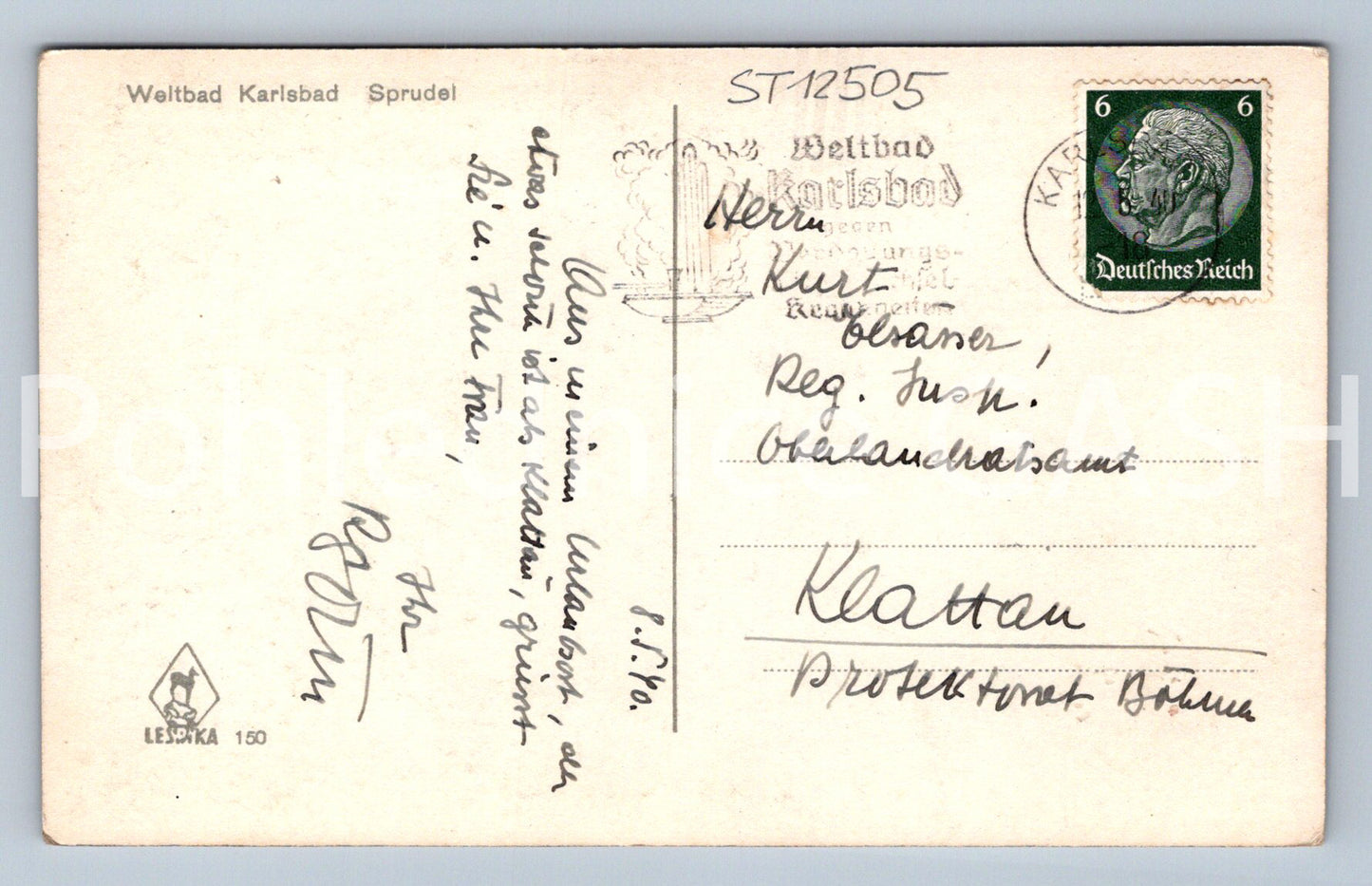 Pohlednice KARLOVY VARY (ST12505)