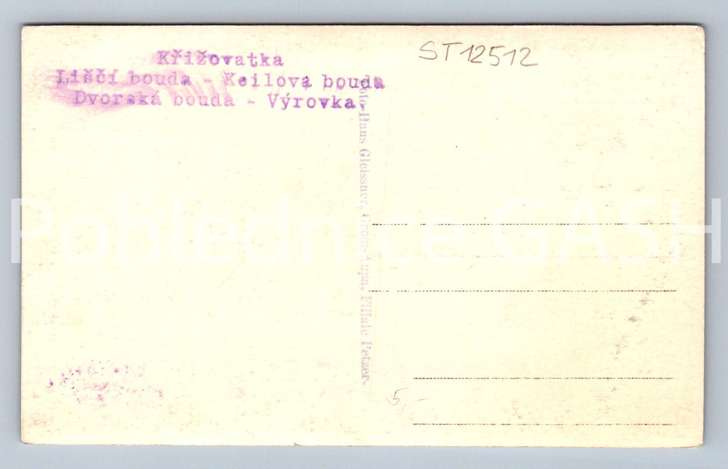 Pohlednice KRKONOŠE (ST12512)