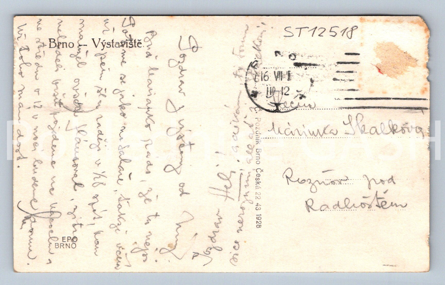 Pohlednice BRNO (ST12518)