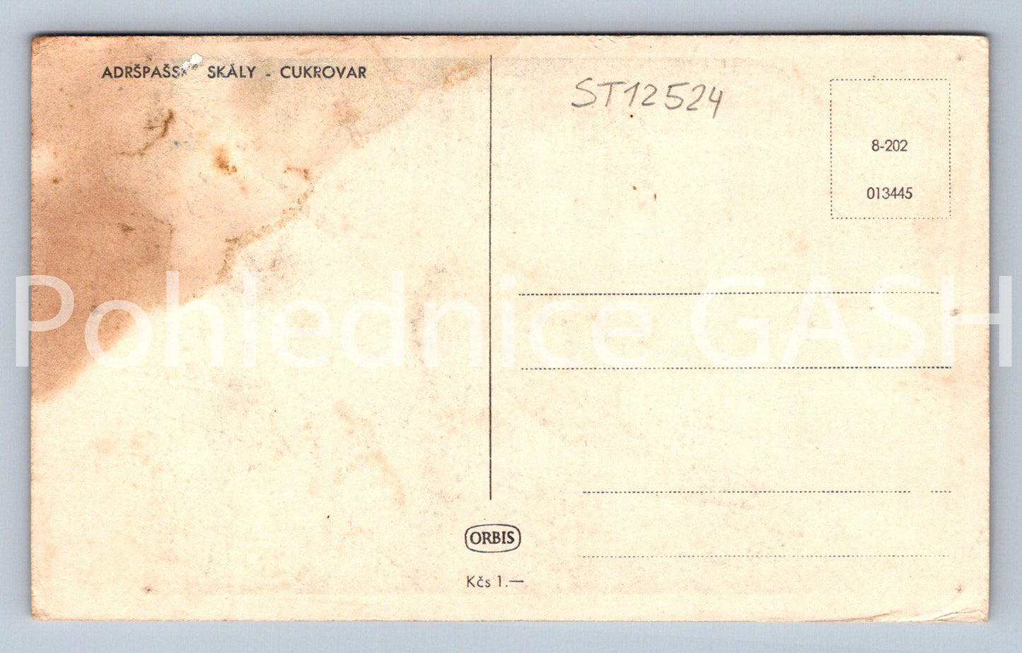 Postcard ADRŠPAŠSKÉ SKÁLY (ST12524)