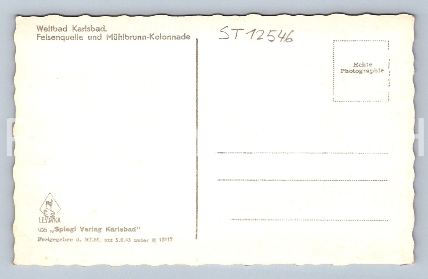 Pohlednice KARLOVY VARY (ST12546)