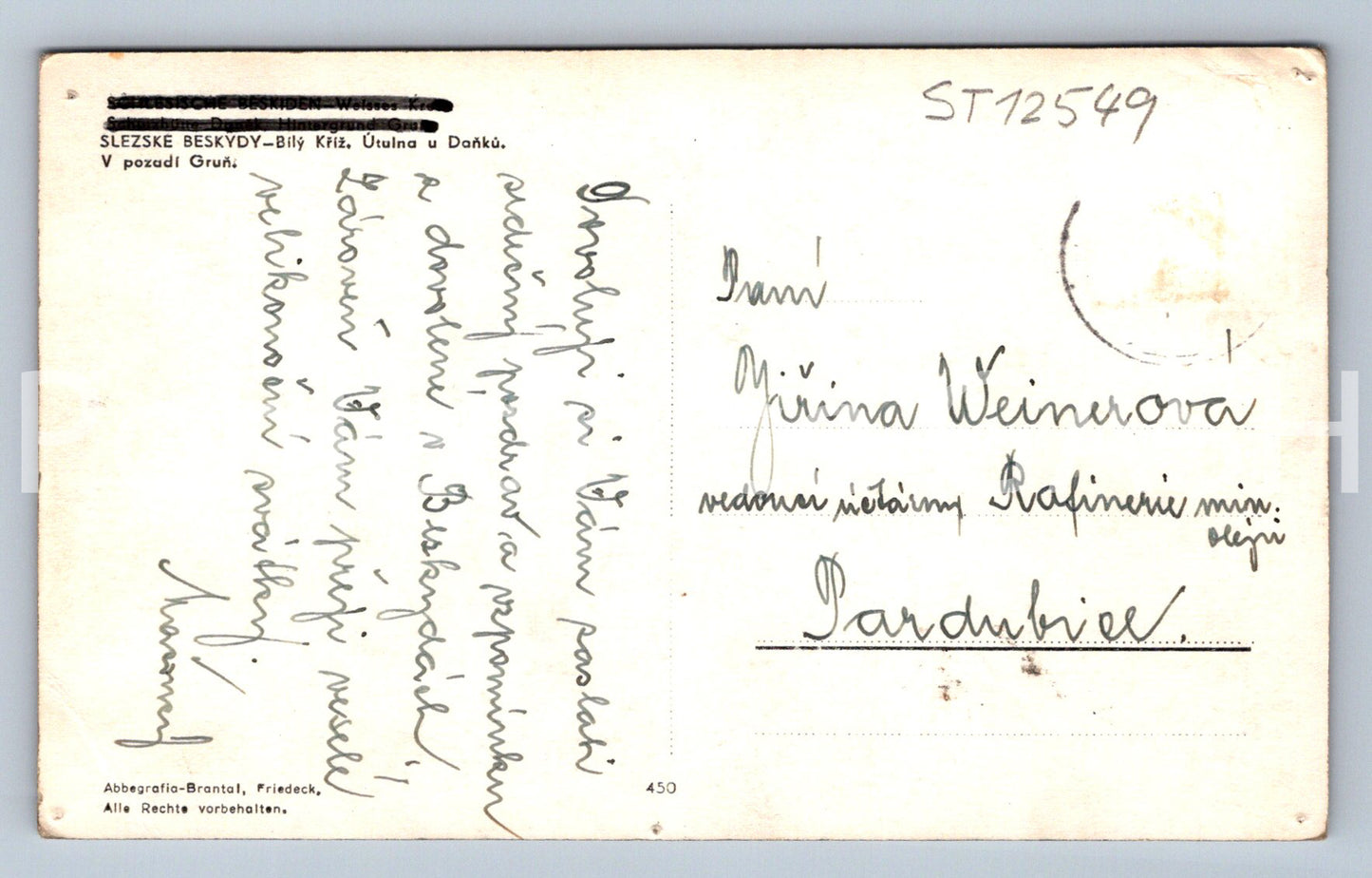 Pohlednice SLEZSKÉ BESKYDY (ST12549)