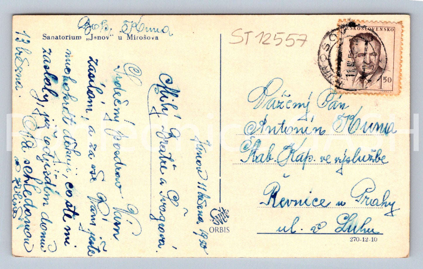 Pohlednice SANATORIUM JANOV U MIROŠOVA (ST12557)