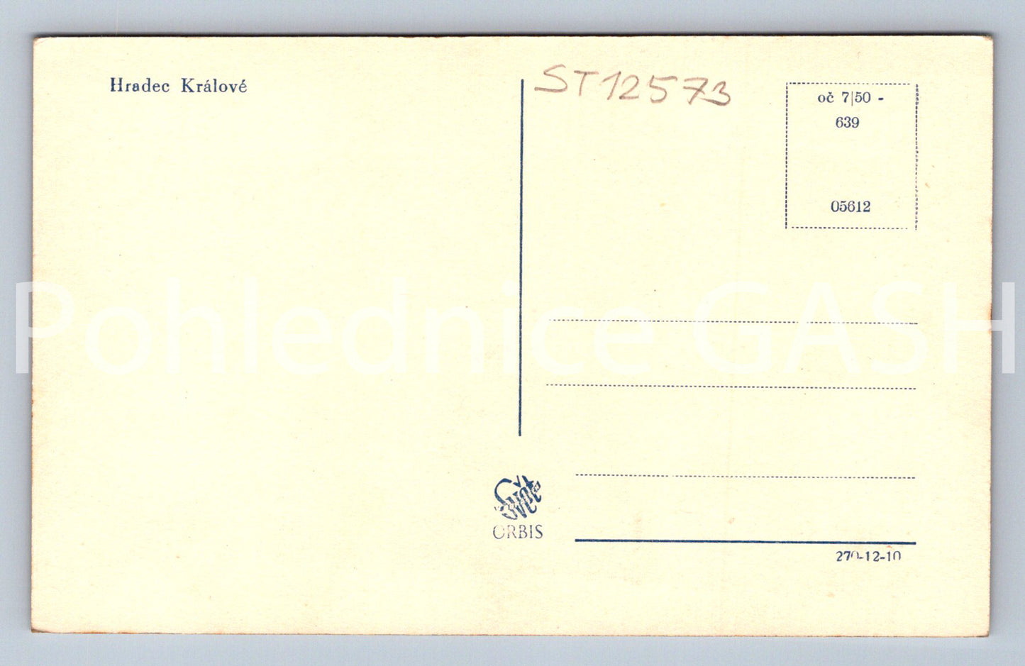 Pohlednice HRADEC KRÁLOVÉ (ST12573)