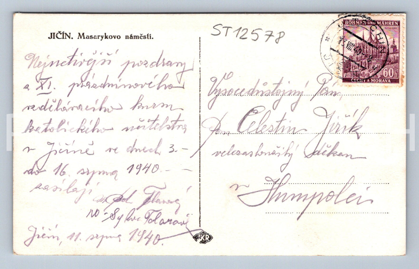 Pohlednice JIČÍN (ST12578)