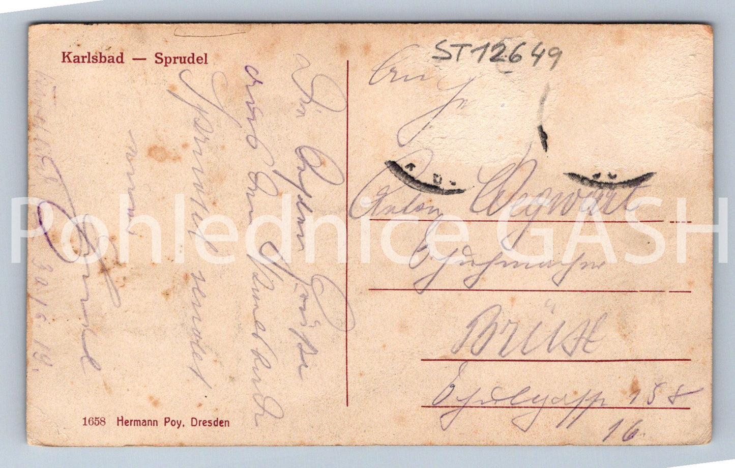 Pohlednice KARLOVY VARY (ST12649)