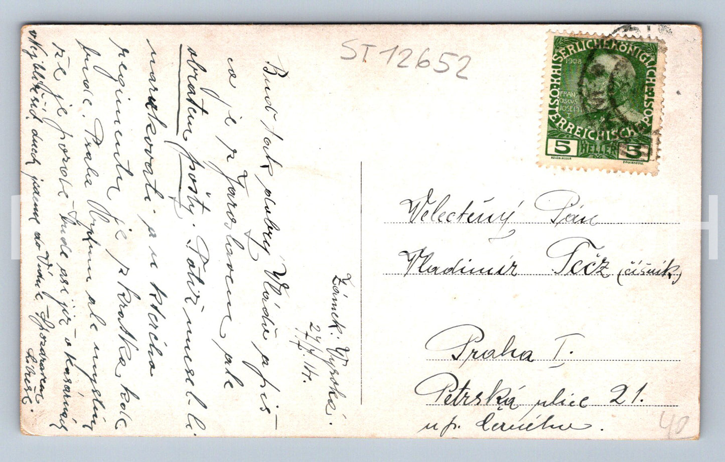 Pohlednice ZÁMEK VYSOKÁ (ST12652)