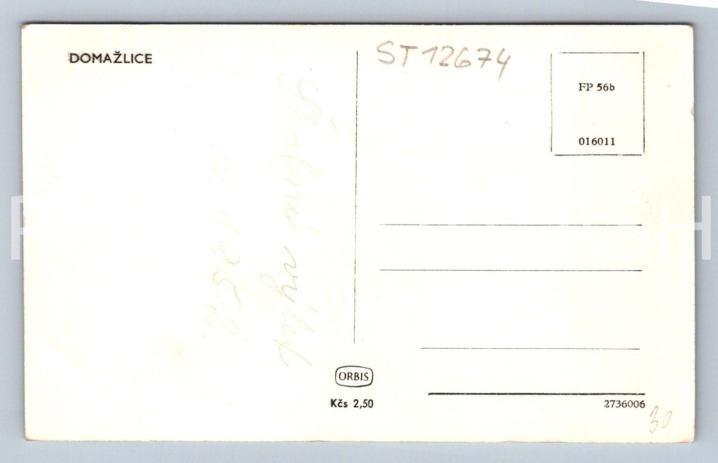 Pohlednice DOMAŽLICE (ST12674)