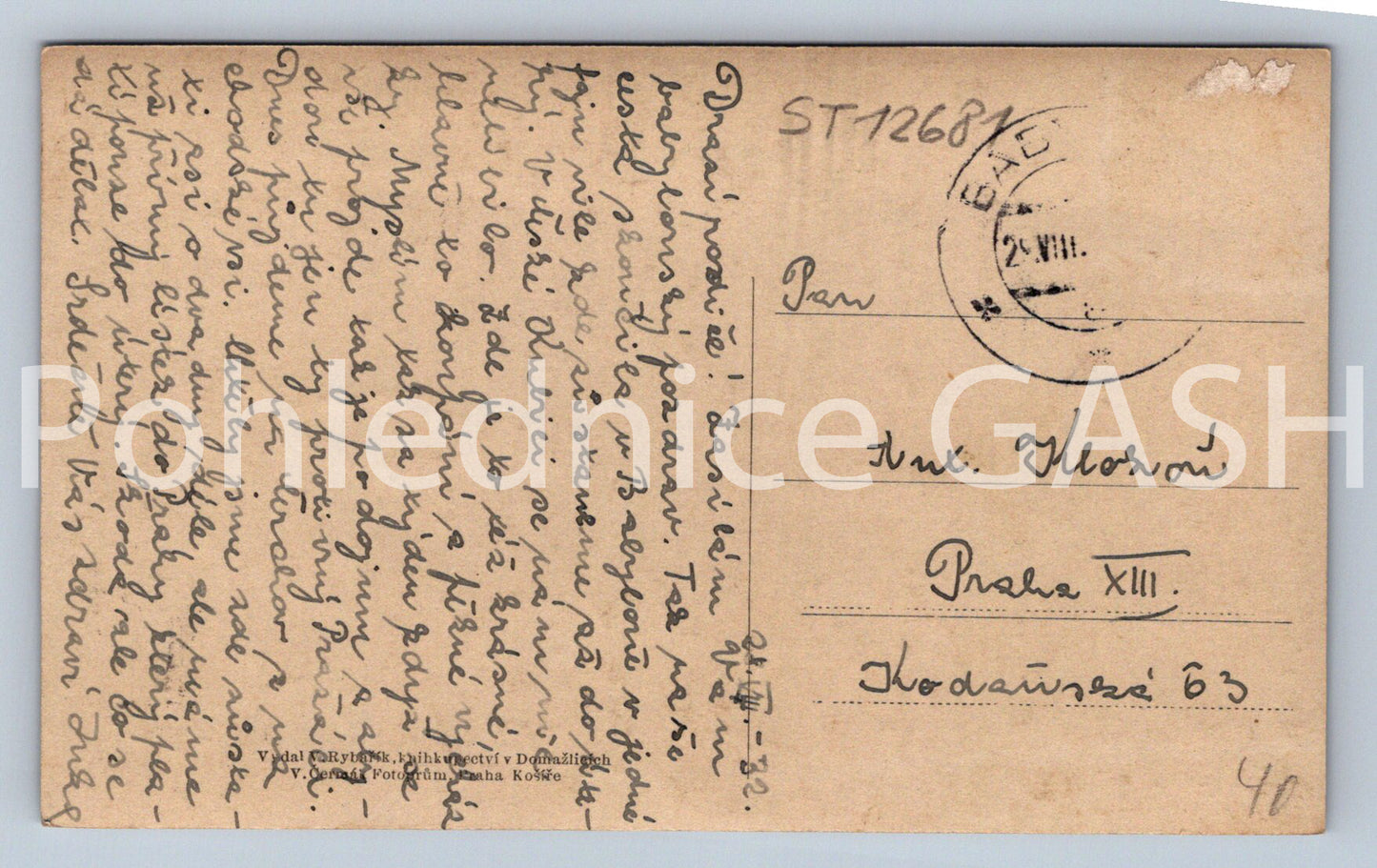 Pohlednice BABYLON - HOTEL PRAHA (ST12681)