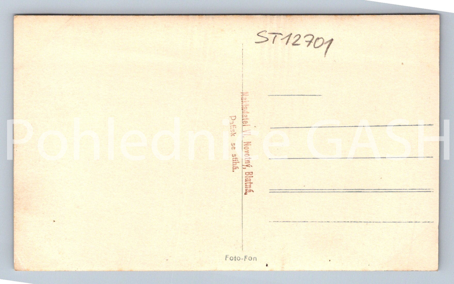 Pohlednice BLATÁ (ST12701)