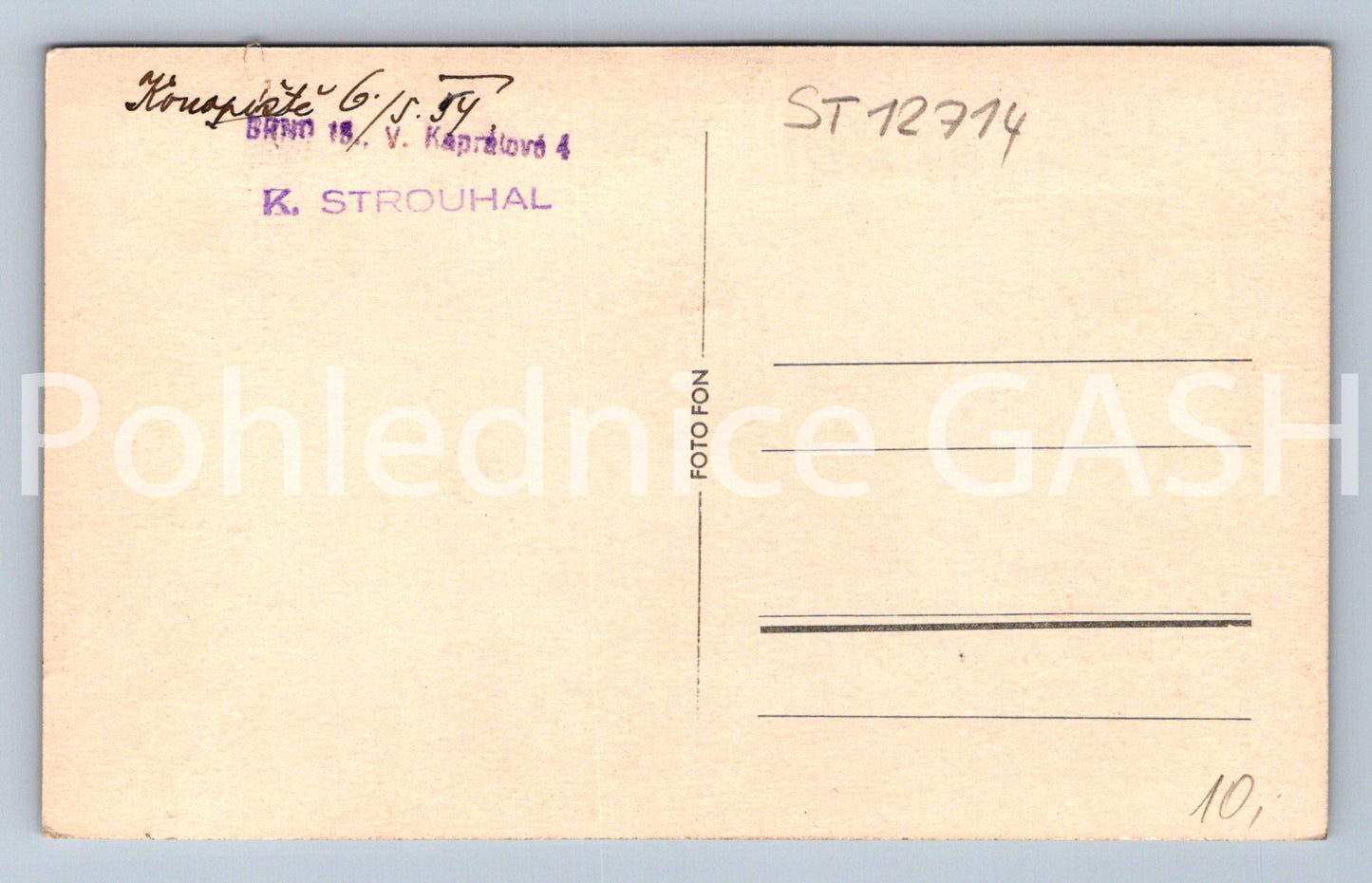 Pohlednice ZÁMEK KONOPIŠTĚ (ST12714)