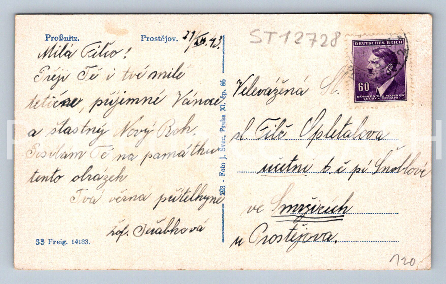 Postcard PROSTĚJOV (ST12728)