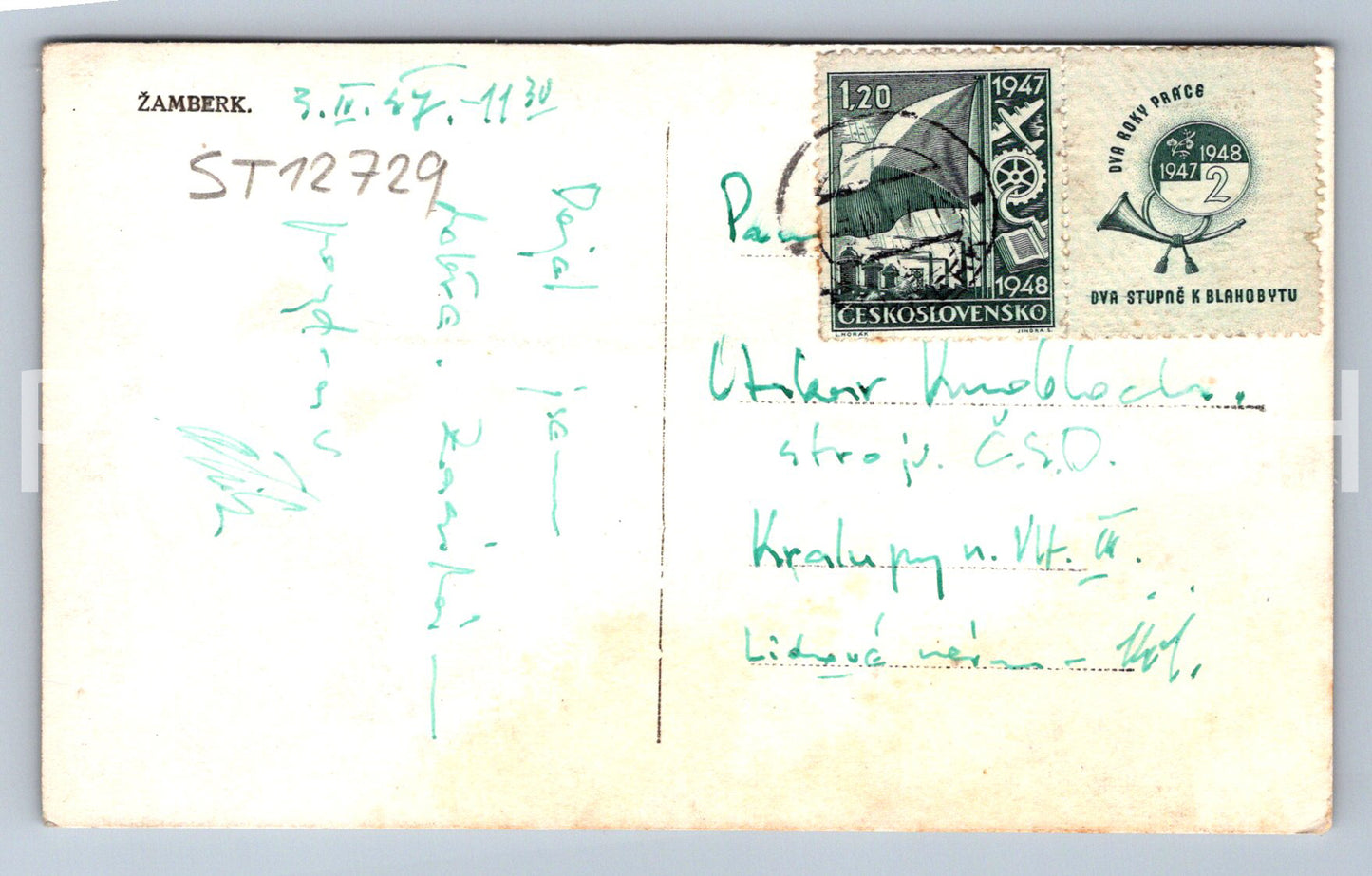 Pohlednice ŽAMBERK (ST12729)