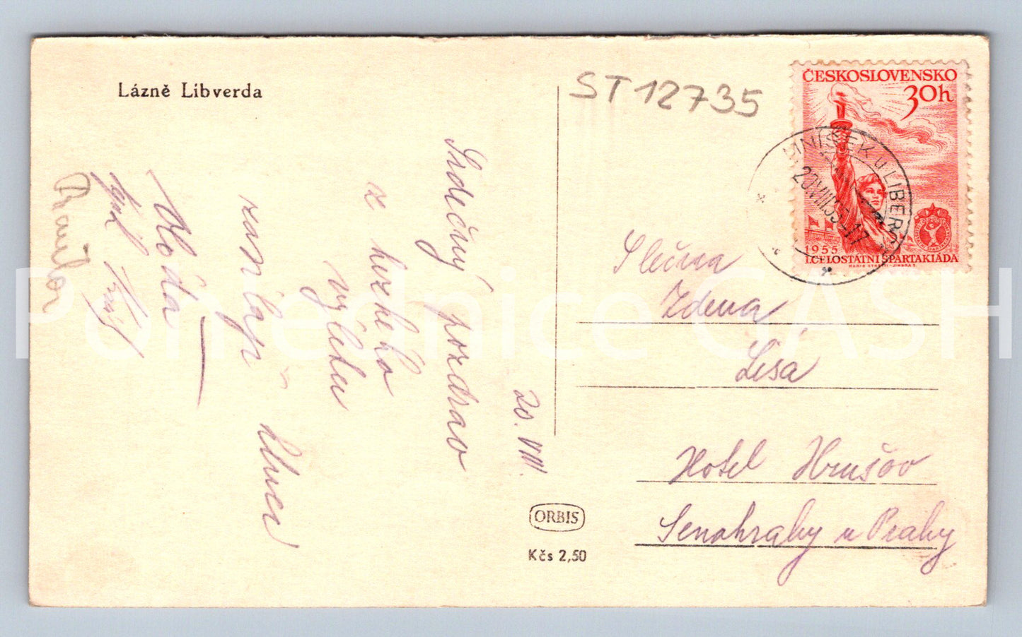 Pohlednice LÁZNĚ LIBVERDA (ST12735)