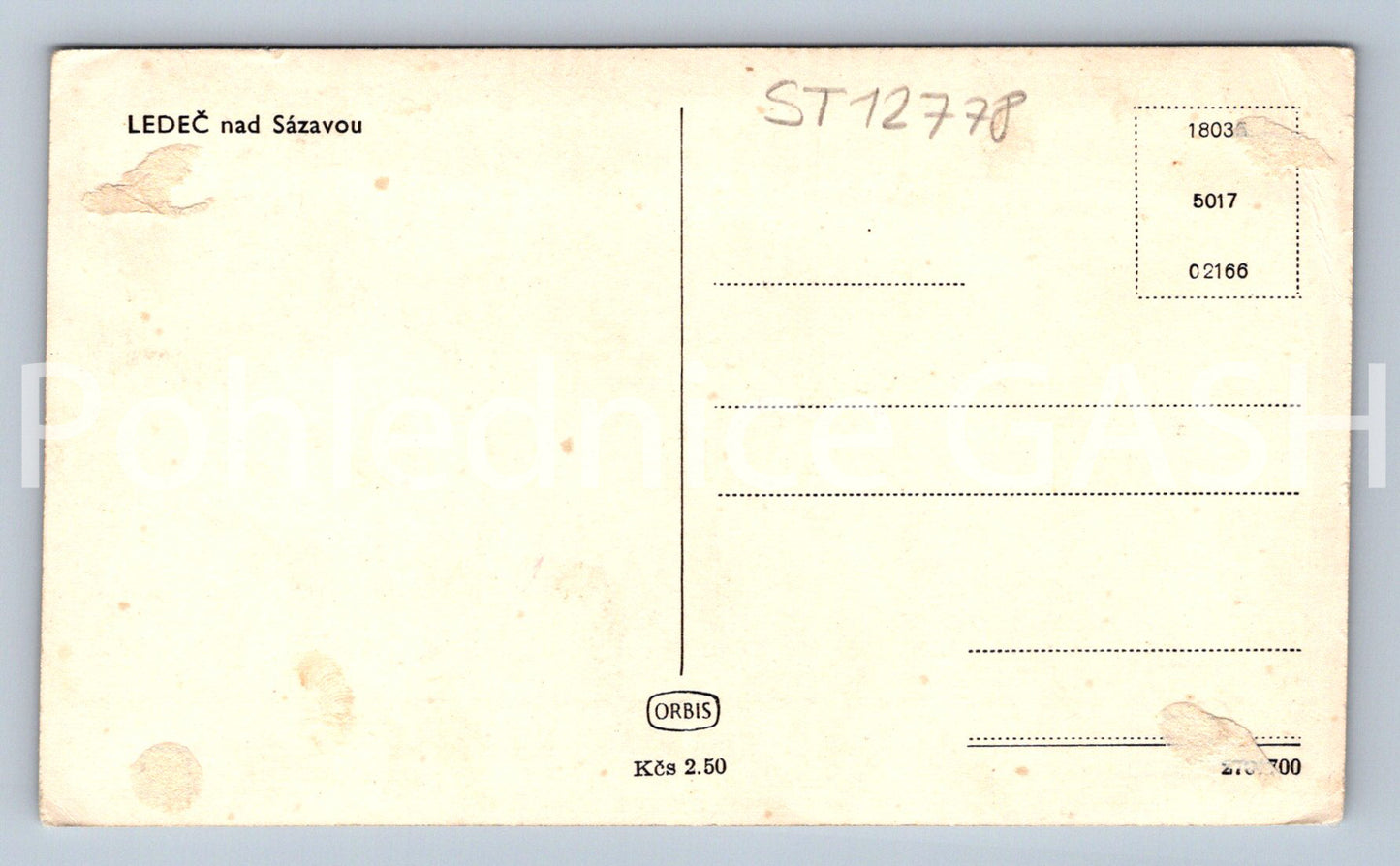 Postcard LEDEČ AD SÁZAVOU (ST12778)