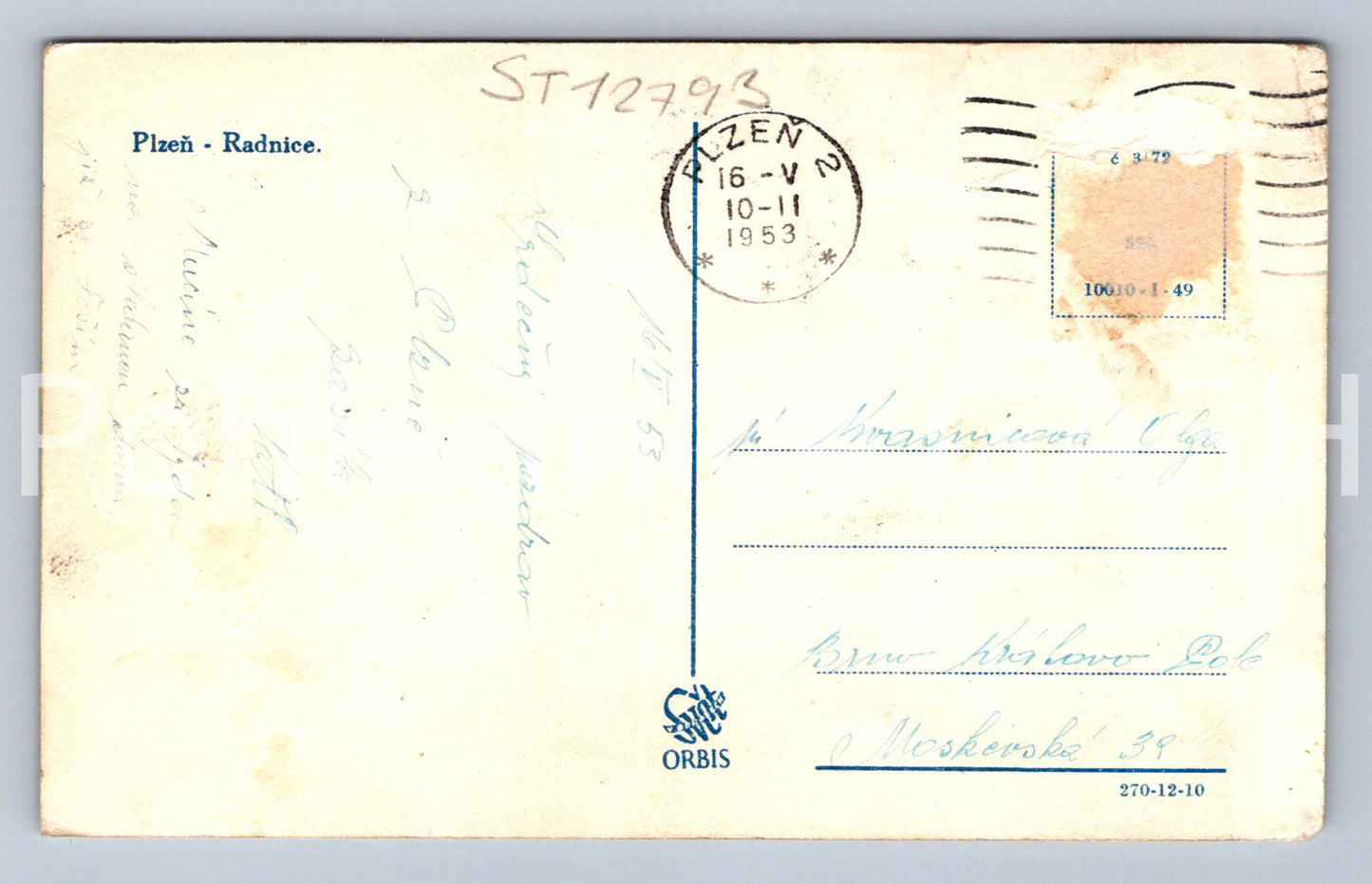 Pohlednice PLZEŇ (ST12793)