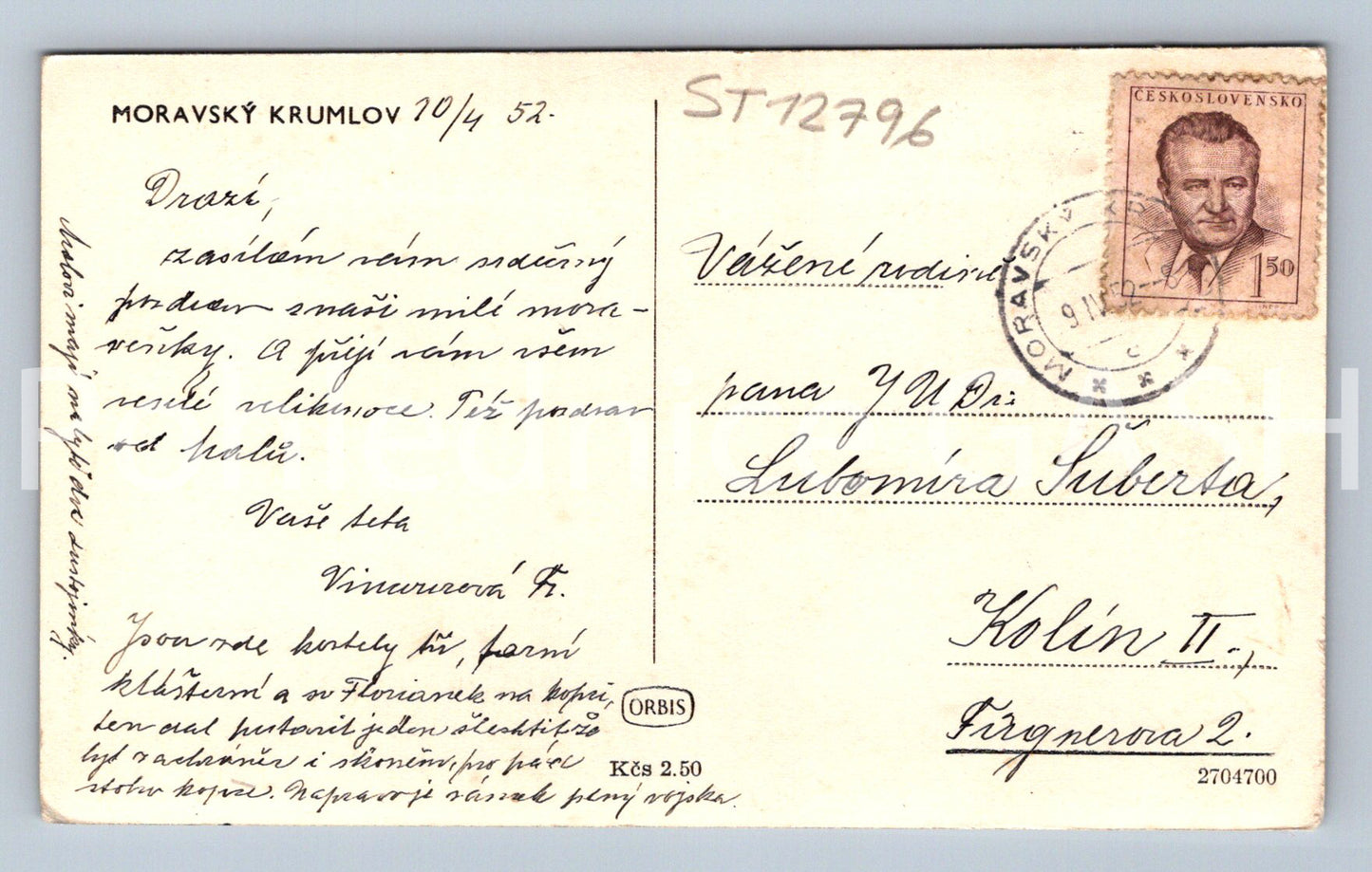 Pohlednice MORAVSKÝ KRUMLOV (ST12796)
