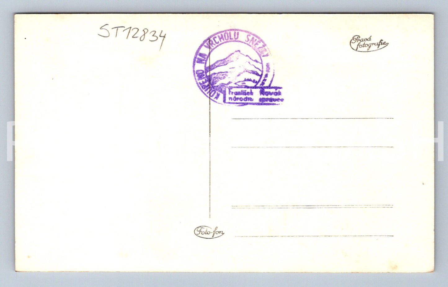 Pohlednice KRKONOŠE SNĚŽKA (ST12834)