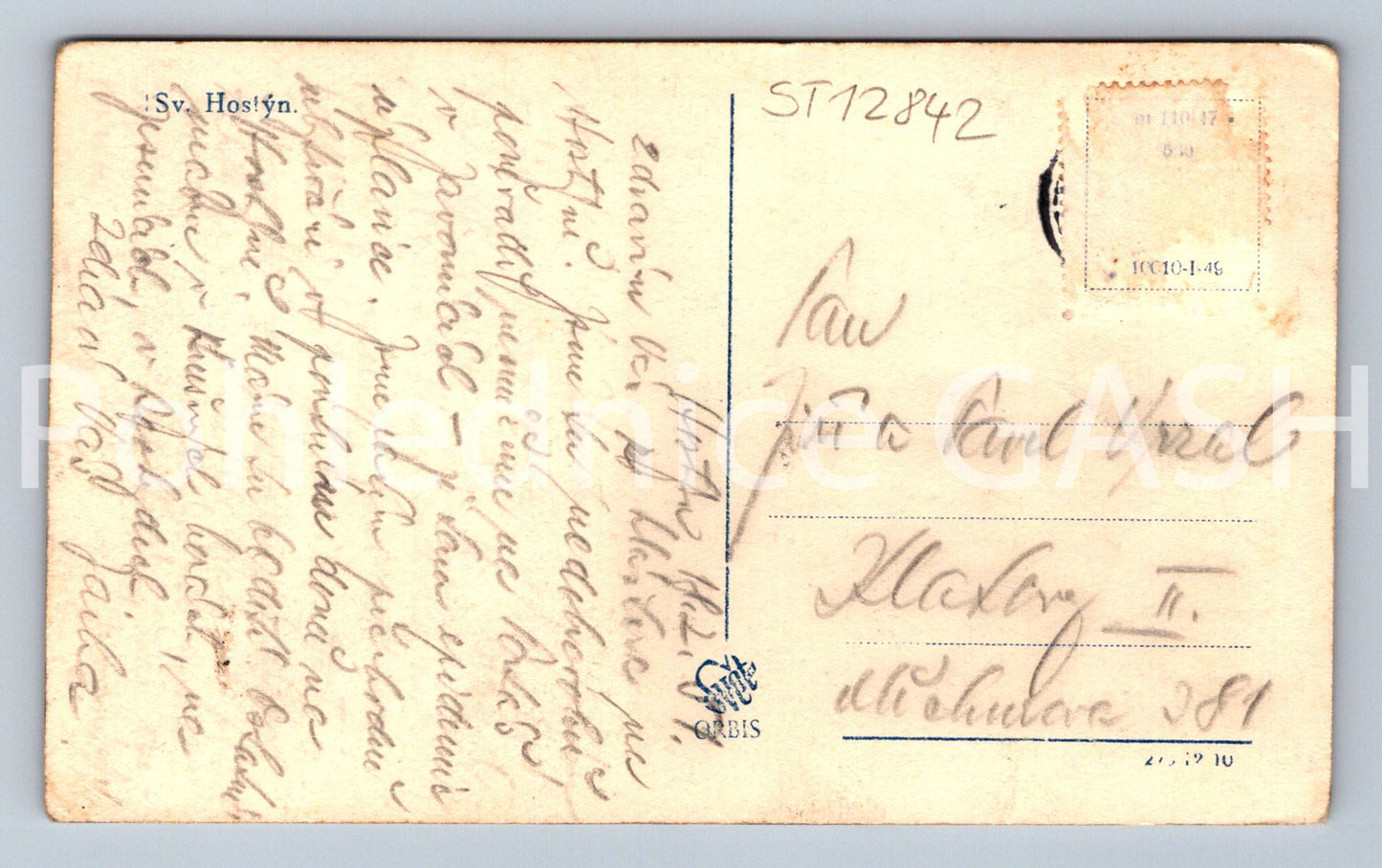 Postcard ST. HOSTÝN (ST12842)