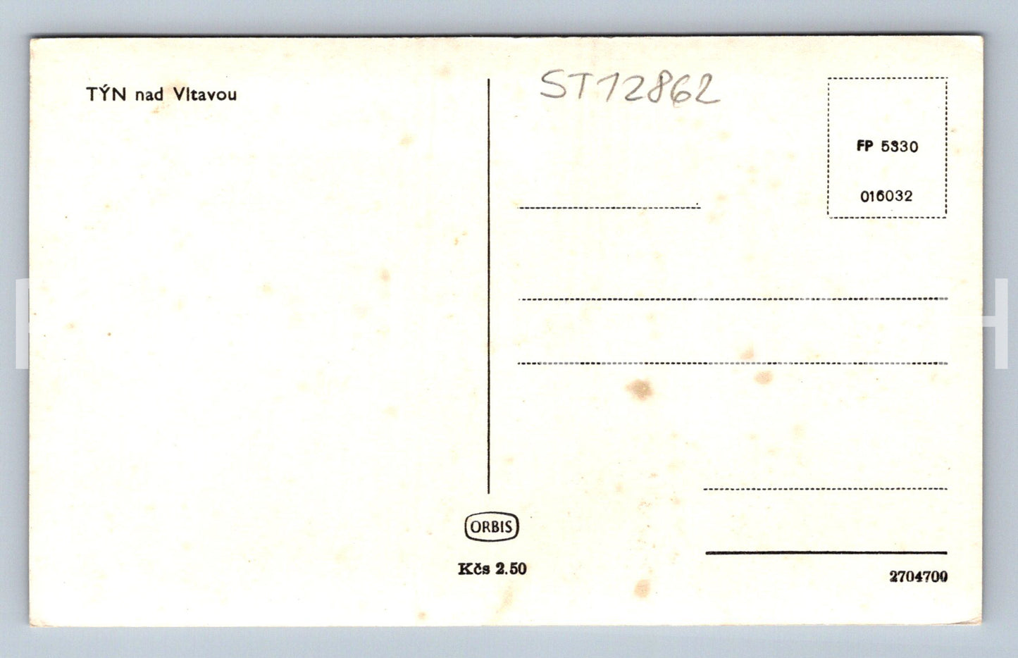 Pohlednice TÝN NAD VLTAVOU (ST12862)