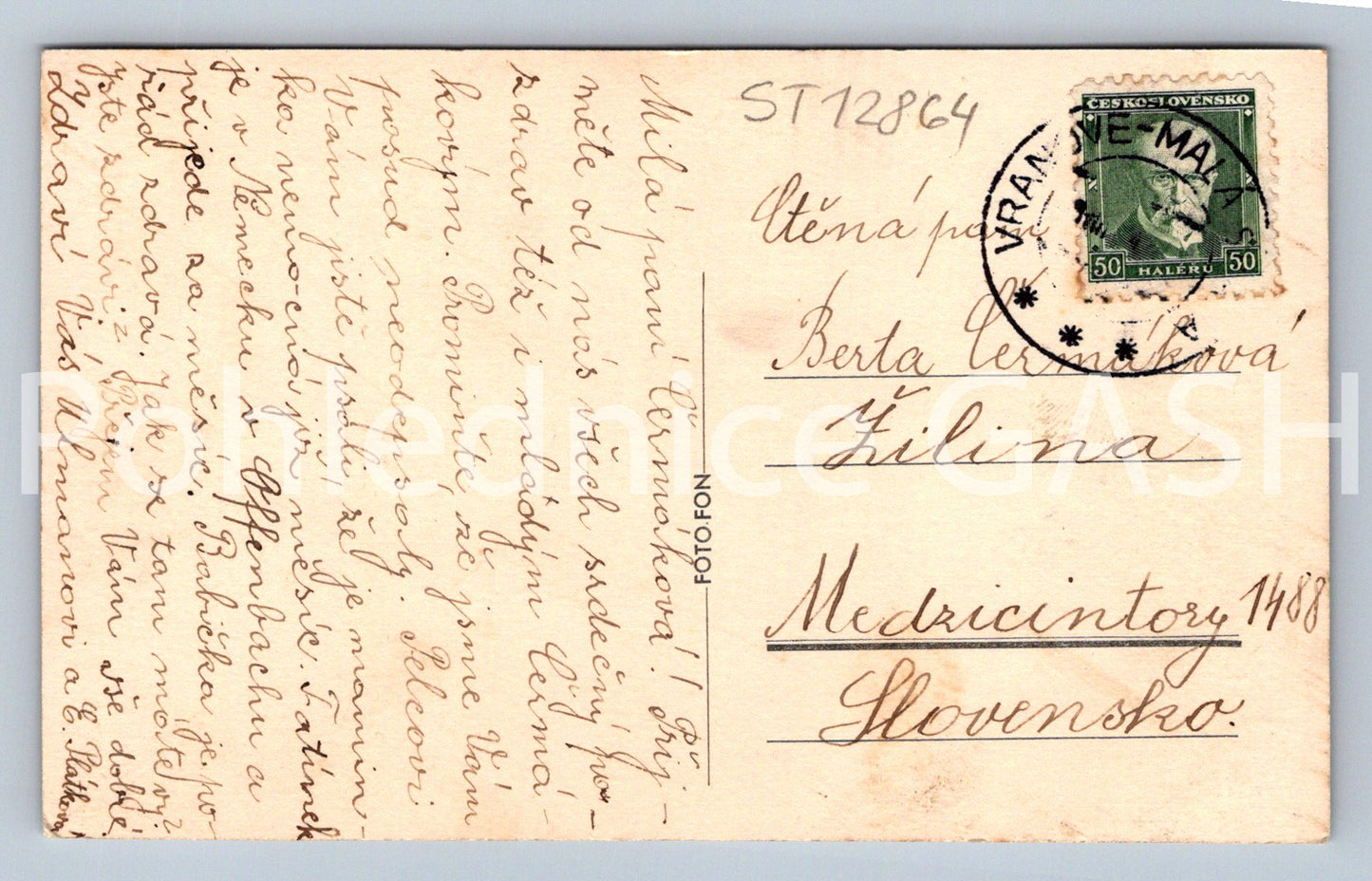 Pohlednice MALÁ SKÁLA (ST12864)