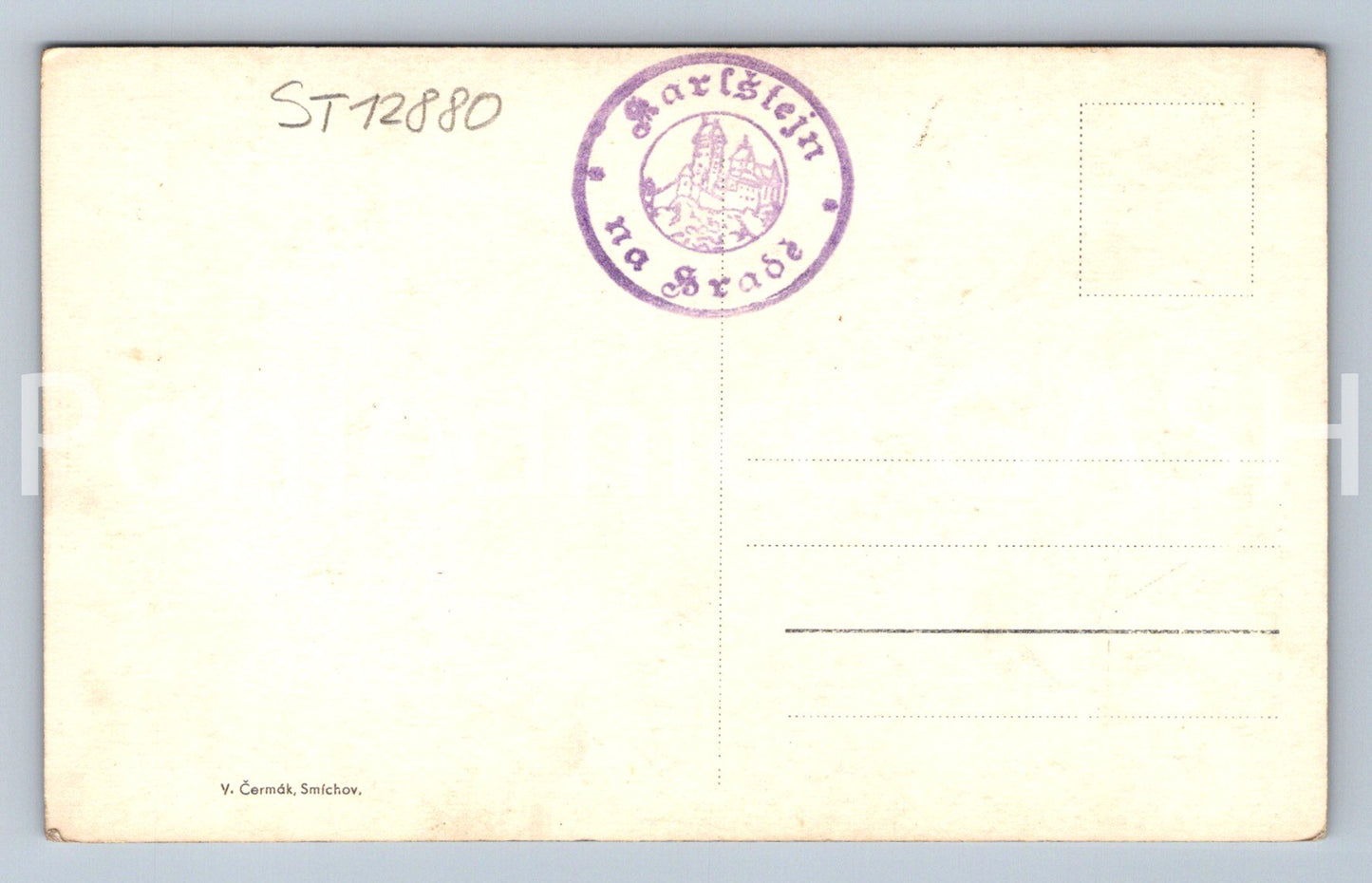 Postcard KARLŠTEJN CASTLE (ST12880)