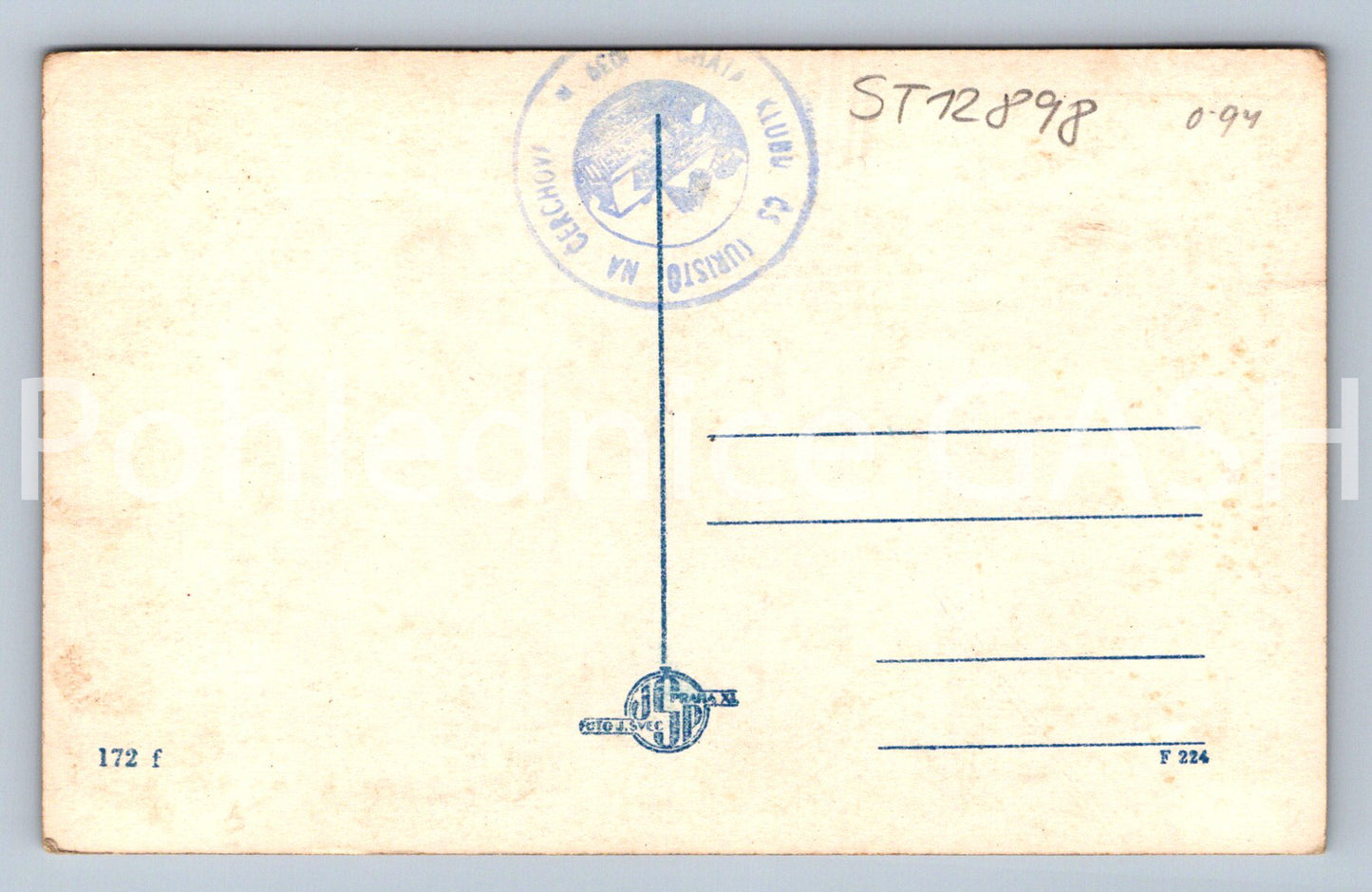 Pohlednice CHODSKO - KOLÁŽ restaurace Jan Zamburek (ST12898)