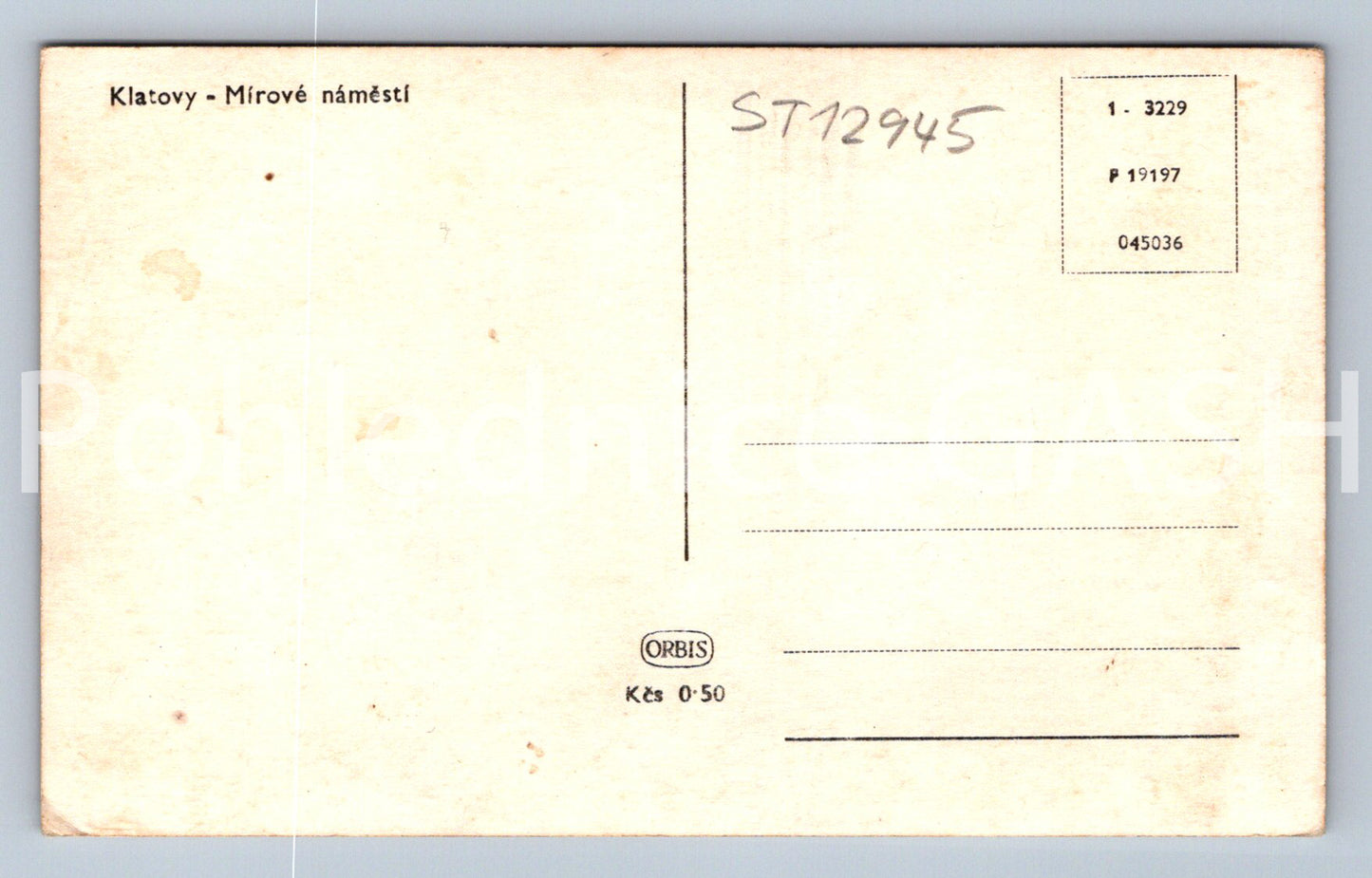 Pohlednice KLATOVY (ST12945)