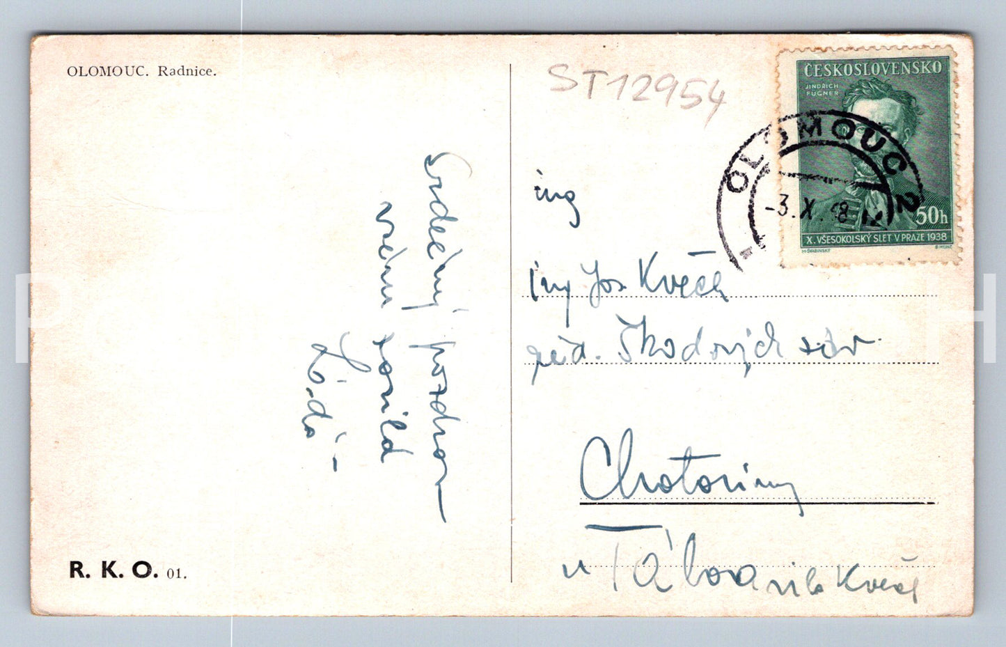 Postcard OLOMOUC (ST12954)