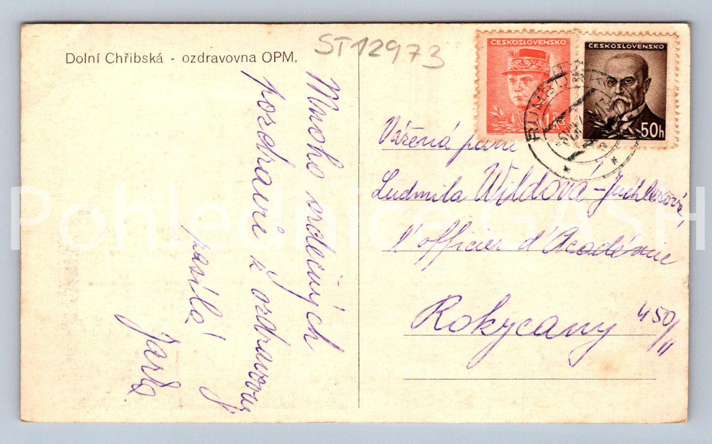 Pohlednice DOLNÍ CHŘIBSKÁ (ST12973)