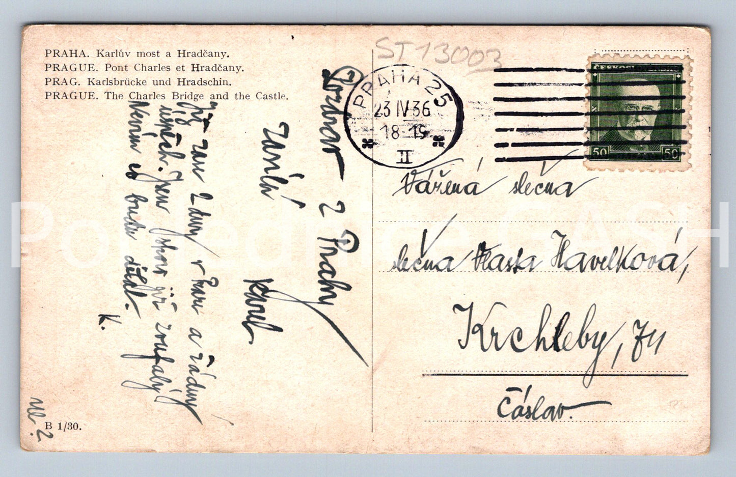 Pohlednice PRAHA (ST13003)