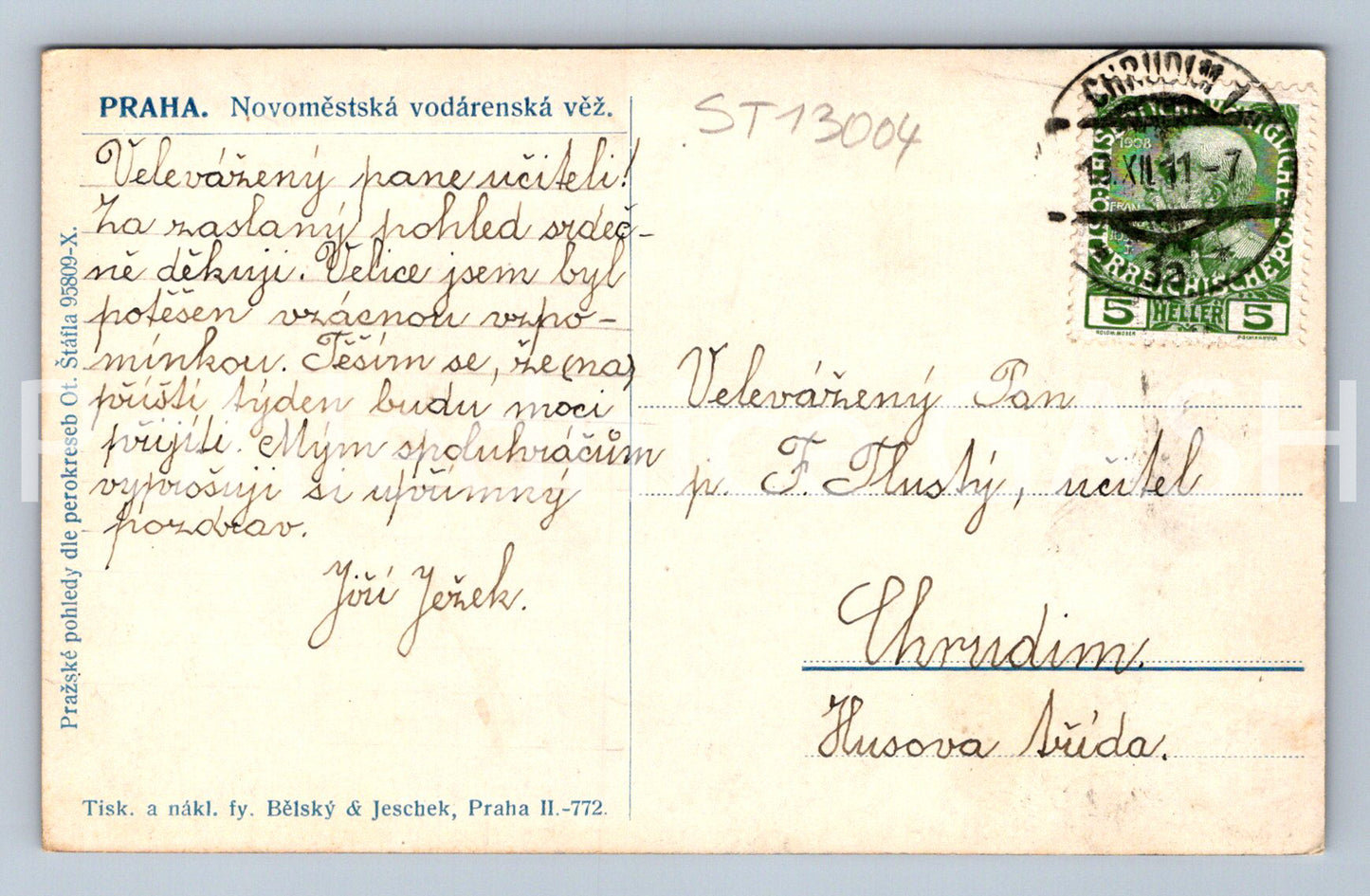 Pohlednice PRAHA (ST13004)