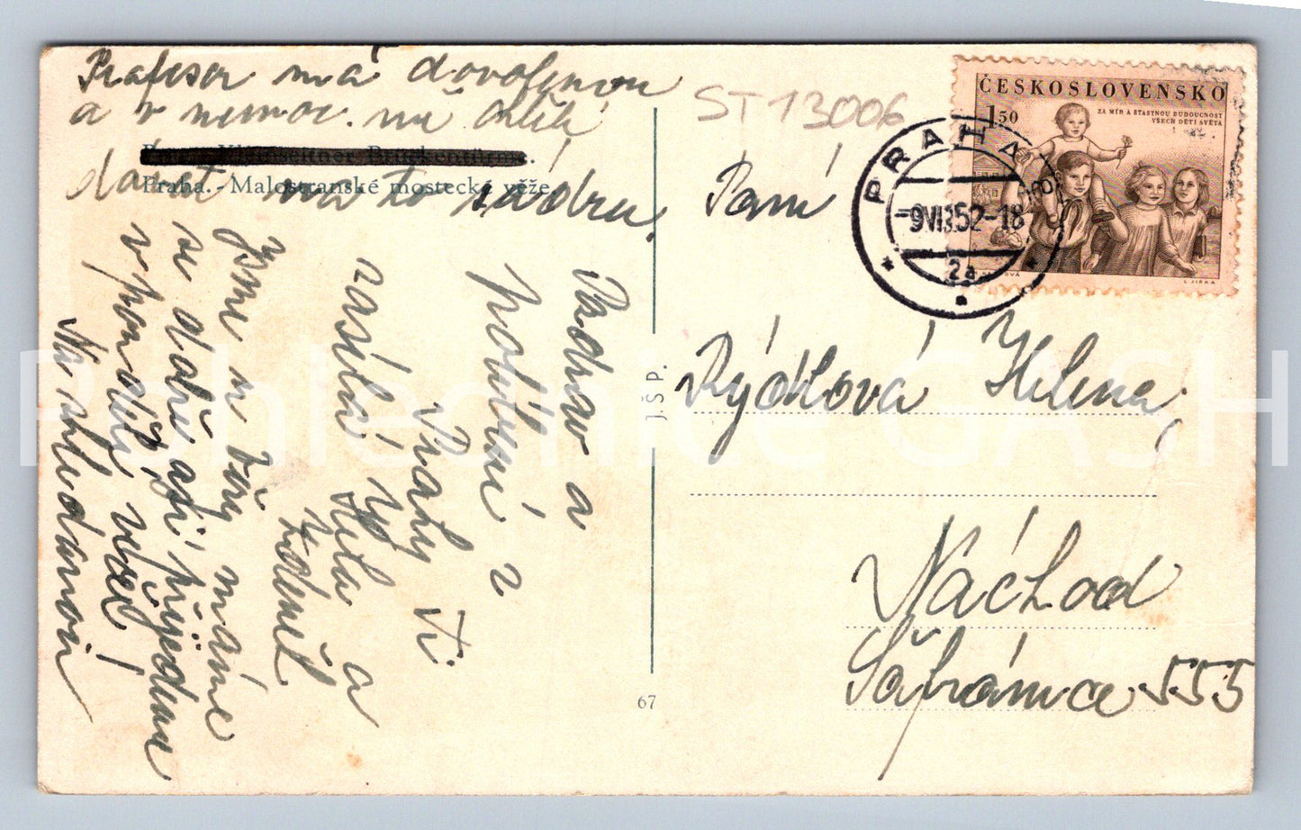 Pohlednice PRAHA (ST13006)