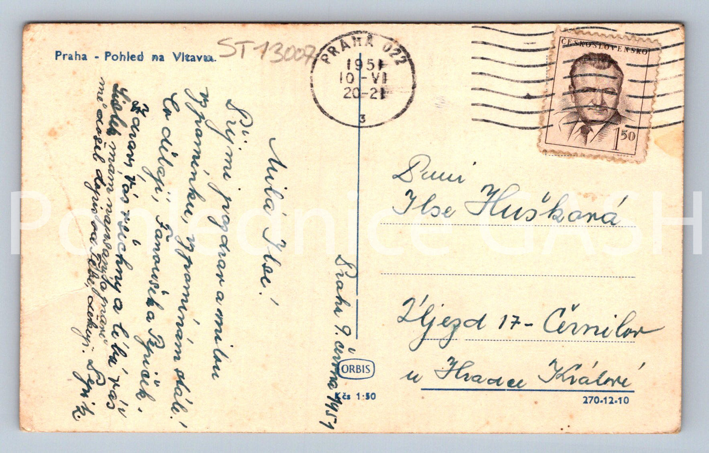 Pohlednice PRAHA (ST13007)