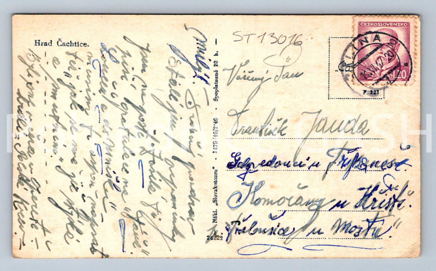Pohlednice HRAD ČACHTICE (ST13016)