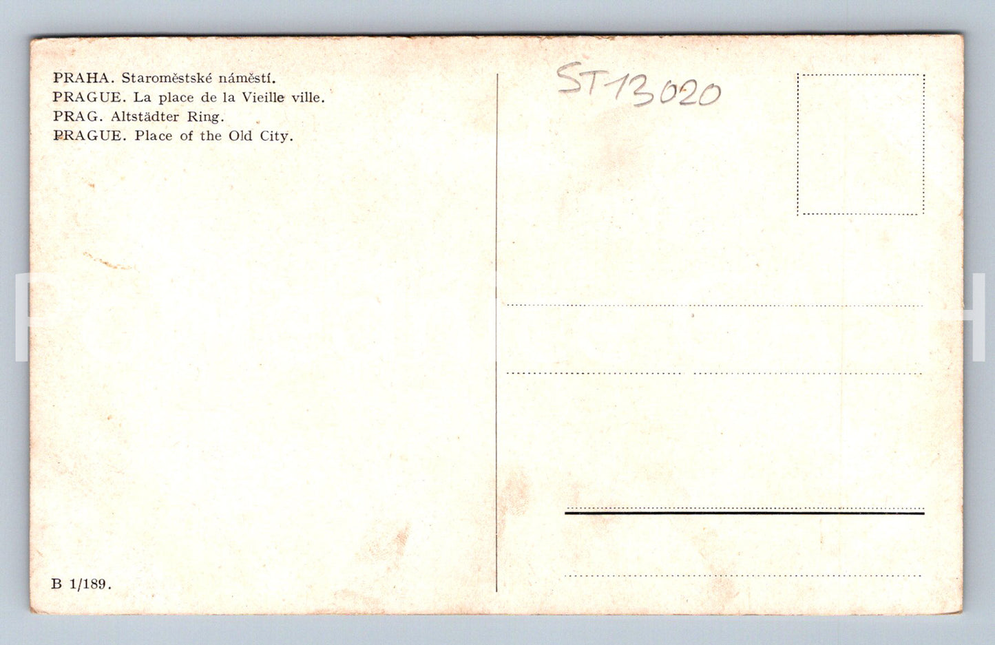 Postcard PRAGUE (ST13020)