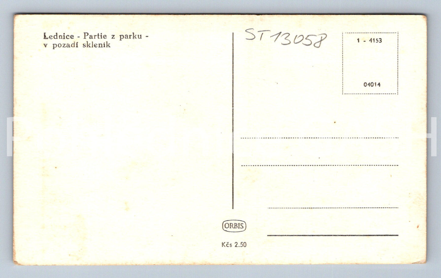 Postcard LEDNICE (ST13058)