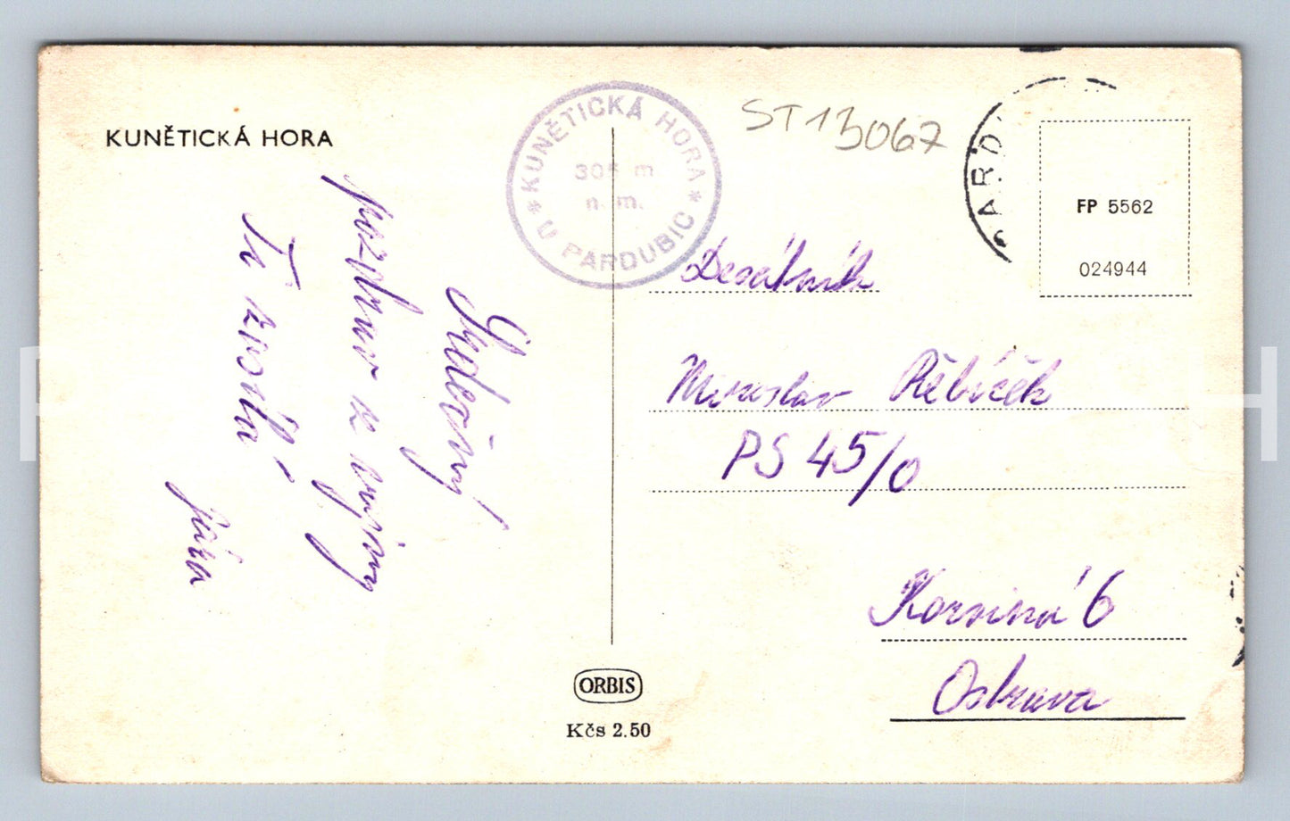 Pohlednice KUNĚTICKÁ HORA (ST13067)