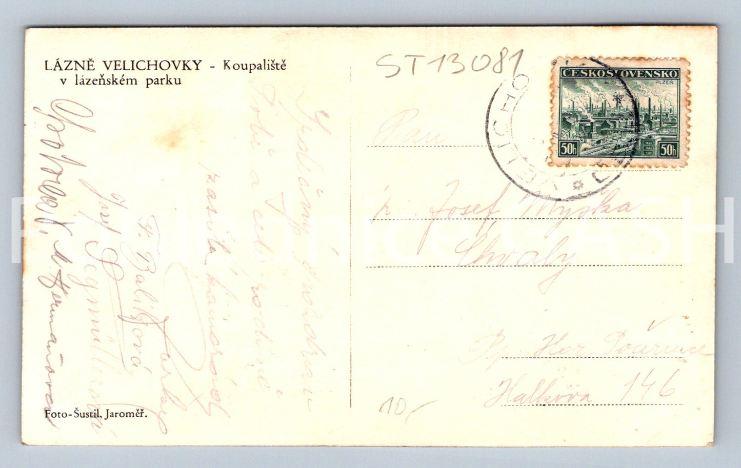 Pohlednice LÁZNĚ VELICHOVKY (ST13081)